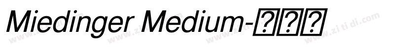 Miedinger Medium字体转换